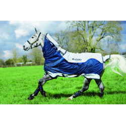 Capa Horseware Rambo Summer Series V-Front Marinho / cinza Azul Capa Horseware Rambo Summer Series V-Front Marinho / cinza Azul
