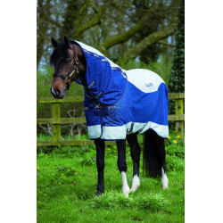 Capa Horseware Rambo Summer Series V-Front Marinho / cinza Azul Capa Horseware Rambo Summer Series V-Front Marinho / cinza Azul