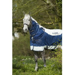 Capa Horseware Rambo Summer Series V-Front Marinho / cinza Azul Capa Horseware Rambo Summer Series V-Front Marinho / cinza Azul