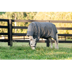 Capa Horseware Rhino Hexstop Plus Poney Turnout 100g Cinza / índigo / marinho Cinzento