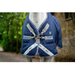 Capa Horseware Rhino Plus Poney Turnout 0g Preto / cinza titânio / azul clássico Capa Horseware Rhino Plus Poney Turnout 0g Preto / cinza titânio / azul clássico