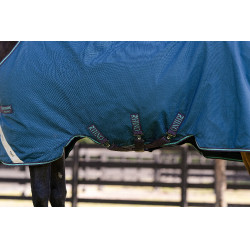 Capa Horseware Rhino Turnout 100g Marinho / cinza / aqua / cinza Azul-marinho