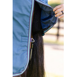 Capa Horseware Rhino Turnout 100g Marinho / cinza / aqua / cinza Azul-marinho