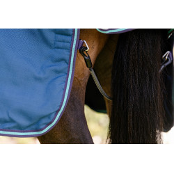 Capa Horseware Rhino Turnout 100g Marinho / cinza / aqua / cinza Azul-marinho