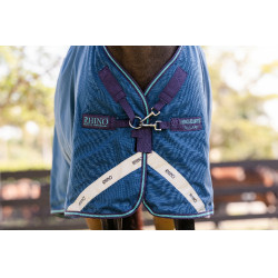 Capa Horseware Rhino Turnout 100g Marinho / cinza / aqua / cinza Azul-marinho
