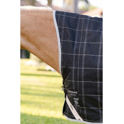 Capa Horseware Rhino Wug Poney Turnout 100g Preto / xadrez branco cinza