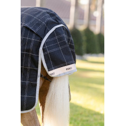 Capa Horseware Rhino Wug Poney Turnout 100g Preto / xadrez branco cinza