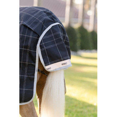 Cobertura Horseware Rhino Wug Poney Turnout 250g VL Preto / xadrez branco cinza Cobertura Horseware Rhino Wug Poney Turnout 250g VL Preto / xadrez branco cinza
