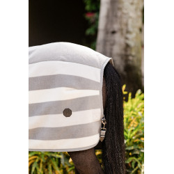 Cobertor de lã Horseware Newmarket Poney Fleece Cooler Carvão de madeira witney Cinzento