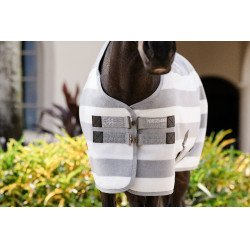 Cobertor de lã Horseware Newmarket Poney Fleece Cooler Carvão de madeira witney Cinzento