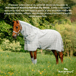 Cobre-pescoço anti-moscas Horseware Newmarket Carvão de madeira witney Cinzento Cobre-pescoço anti-moscas Horseware Newmarket Carvão de madeira witney Cinzento