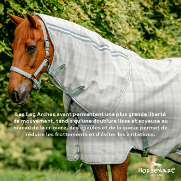 Cobre-pescoço anti-moscas Horseware Newmarket Carvão de madeira witney Cinzento Cobre-pescoço anti-moscas Horseware Newmarket Carvão de madeira witney Cinzento