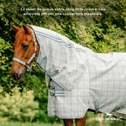 Cobre-pescoço anti-moscas Horseware Newmarket Carvão de madeira witney Cinzento Cobre-pescoço anti-moscas Horseware Newmarket Carvão de madeira witney Cinzento