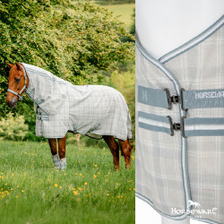 Cobre-pescoço anti-moscas Horseware Newmarket Carvão de madeira witney Cinzento Cobre-pescoço anti-moscas Horseware Newmarket Carvão de madeira witney Cinzento