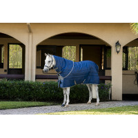 Protetor de pescoço de estábulo Horseware Amigo Ripstop Insulator 200g Marinho / cinza titânio Azul-marinho
