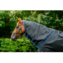 Capuz Horseware Amigo Ripstop 900D Turnout 150g Preto / azul clássico