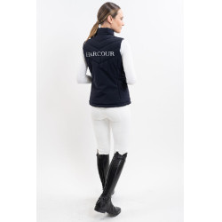 Colete sem mangas Harcour Pola feminino Marinho / branco Azul