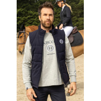 Colete sem mangas Harcour Pona masculino Marinho / branco Azul