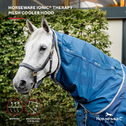 Cobre-pescoço Horseware Ionic Therapy Mesh Cooler Bleu imperial / argent /Marine Azul Cobre-pescoço Horseware Ionic Therapy Mesh Cooler Bleu imperial / argent /Marine Azul