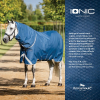 Cobre-pescoço Horseware Ionic Therapy Turnout 0g Bleu imperial / argent /Marine Azul Cobre-pescoço Horseware Ionic Therapy Turnout 0g Bleu imperial / argent /Marine Azul