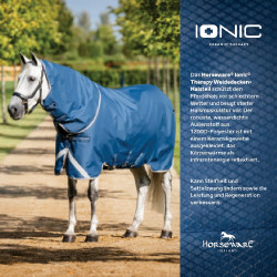 Cobre-pescoço Horseware Ionic Therapy Turnout 0g Bleu imperial / argent /Marine Azul Cobre-pescoço Horseware Ionic Therapy Turnout 0g Bleu imperial / argent /Marine Azul
