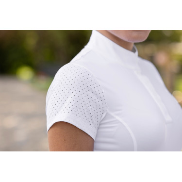 Polo de competição Covalliero feminino Branco