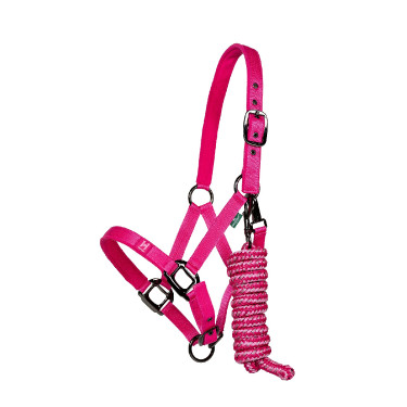 Cabresto e guia Horseware Newmarket Rose Witney Rosa Cabresto e guia Horseware Newmarket Rose Witney Rosa