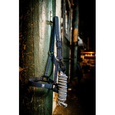 Cabresto e guia Horseware Newmarket Marine witney Azul-marinho