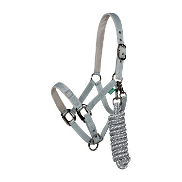 Cabresto e guia Horseware Newmarket Carvão de madeira witney Cinzento