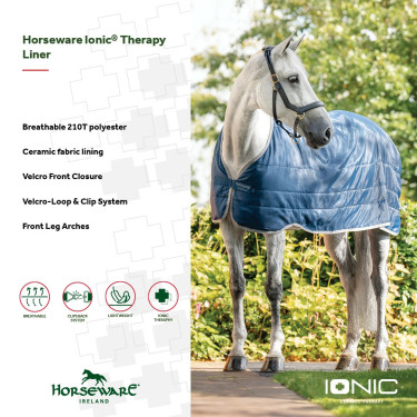 Forro Horseware Ionic Therapy 50g Bleu imperial / argent /Marine Forro Horseware Ionic Therapy 50g Bleu imperial / argent /Marine