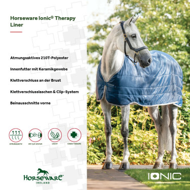 Forro Horseware Ionic Therapy 50g Bleu imperial / argent /Marine Forro Horseware Ionic Therapy 50g Bleu imperial / argent /Marine