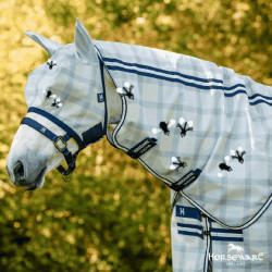 Máscaras anti-moscas Horseware Newmarket Marine witney Azul-marinho Máscaras anti-moscas Horseware Newmarket Marine witney Azul-marinho