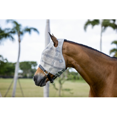Máscaras anti-moscas Horseware Newmarket sem orelhas Carvão de madeira witney Cinzento