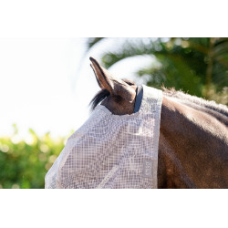 Máscaras anti-moscas Horseware Amigo sem orelhas Prata / cinza titânio / prata Máscaras anti-moscas Horseware Amigo sem orelhas Prata / cinza titânio / prata