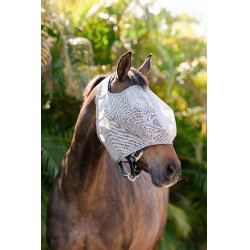 Máscaras anti-moscas Horseware Amigo sem orelhas Prata / cinza titânio / prata Máscaras anti-moscas Horseware Amigo sem orelhas Prata / cinza titânio / prata