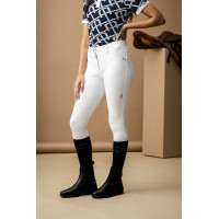 Calça Horseware AA Aria com reforço nos joelhos e cintura média Branco Calça Horseware AA Aria com reforço nos joelhos e cintura média Branco