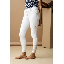 Calça Horseware AA Aria com reforço nos joelhos e cintura média Branco