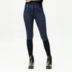 Calça Horseware Newmarket cintura média com grip nos joelhos Marinho / marinho Azul Calça Horseware Newmarket cintura média com grip nos joelhos Marinho / marinho Azul