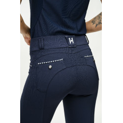 Calça Horseware Newmarket cintura média com grip nos joelhos Marinho / marinho Azul Calça Horseware Newmarket cintura média com grip nos joelhos Marinho / marinho Azul