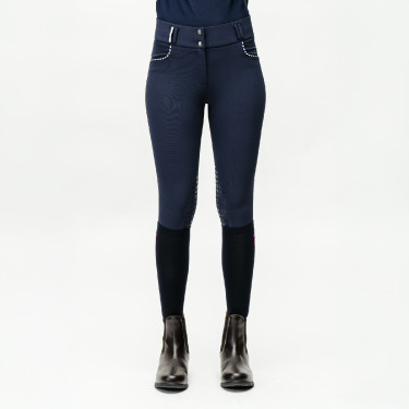 Calça Horseware Newmarket cintura média com grip nos joelhos Calça Horseware Newmarket cintura média com grip nos joelhos