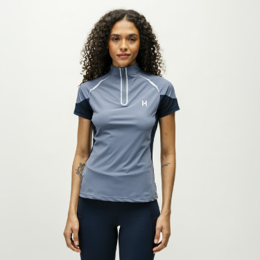 Pólo 1/4 zip Horseware Stamina mangas curtas Pólo 1/4 zip Horseware Stamina mangas curtas