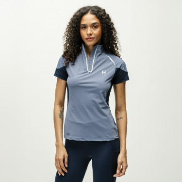 Pólo 1/4 zip Horseware Stamina mangas curtas Pólo 1/4 zip Horseware Stamina mangas curtas