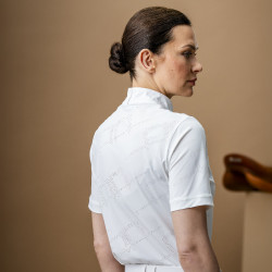 Camisa de concurso Horseware AA Elena de mangas curtas Branco Camisa de concurso Horseware AA Elena de mangas curtas Branco