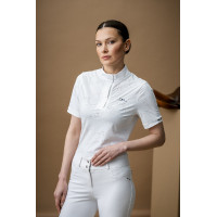 Camisa de concurso Horseware AA Elena de mangas curtas Branco