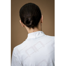Camisa de concurso Horseware AA Elena de mangas curtas Branco Camisa de concurso Horseware AA Elena de mangas curtas Branco