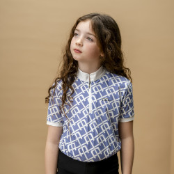 Polo Horseware AA Crianças Zanara Azul siciliano