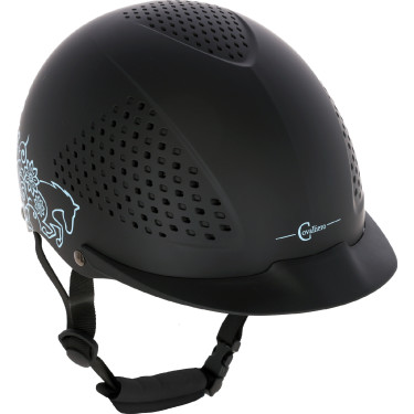 Capacete de equitação Covalliero Beauty 2.0 Preto Capacete de equitação Covalliero Beauty 2.0 Preto