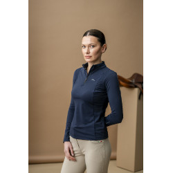 Camisa Polo Horseware AA Sofia Sunshirt Marinho Azul-marinho