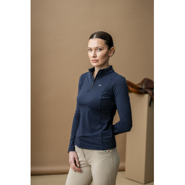 Camisa Polo Horseware AA Sofia Sunshirt Marinho Azul-marinho