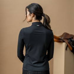 Camisa Polo Horseware AA Sofia Sunshirt Preto